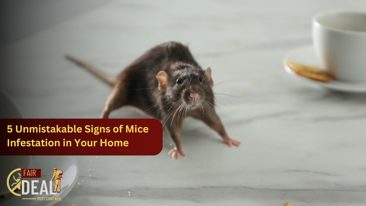signs of mice infestation in your home